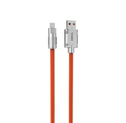 Yookie 1M data _ Charging Cable EC07 silicon cable Micro 3.1A orange